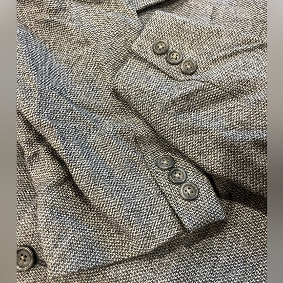 Burberry London Burberry Blue 3 button mens sport coat wool blazer 43 long USA - Picture 3 of 5